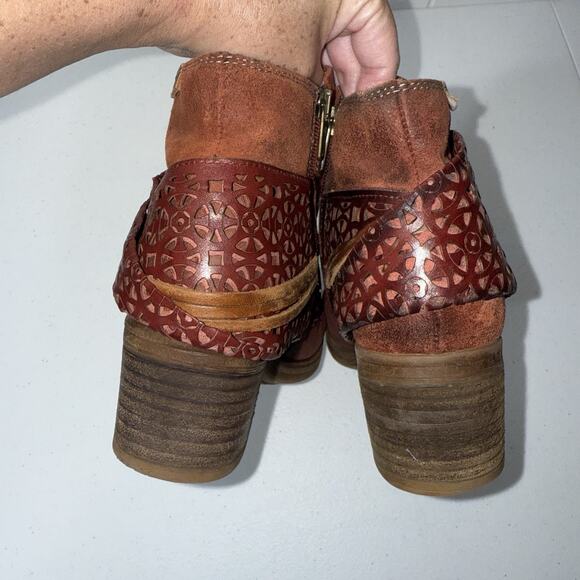 Pikolinos Women’s Lyon Ankle Boot Burgundy Red Leather Size 37 - Picture 8 of 9